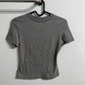 Skims Cotton Tee Smoke Color